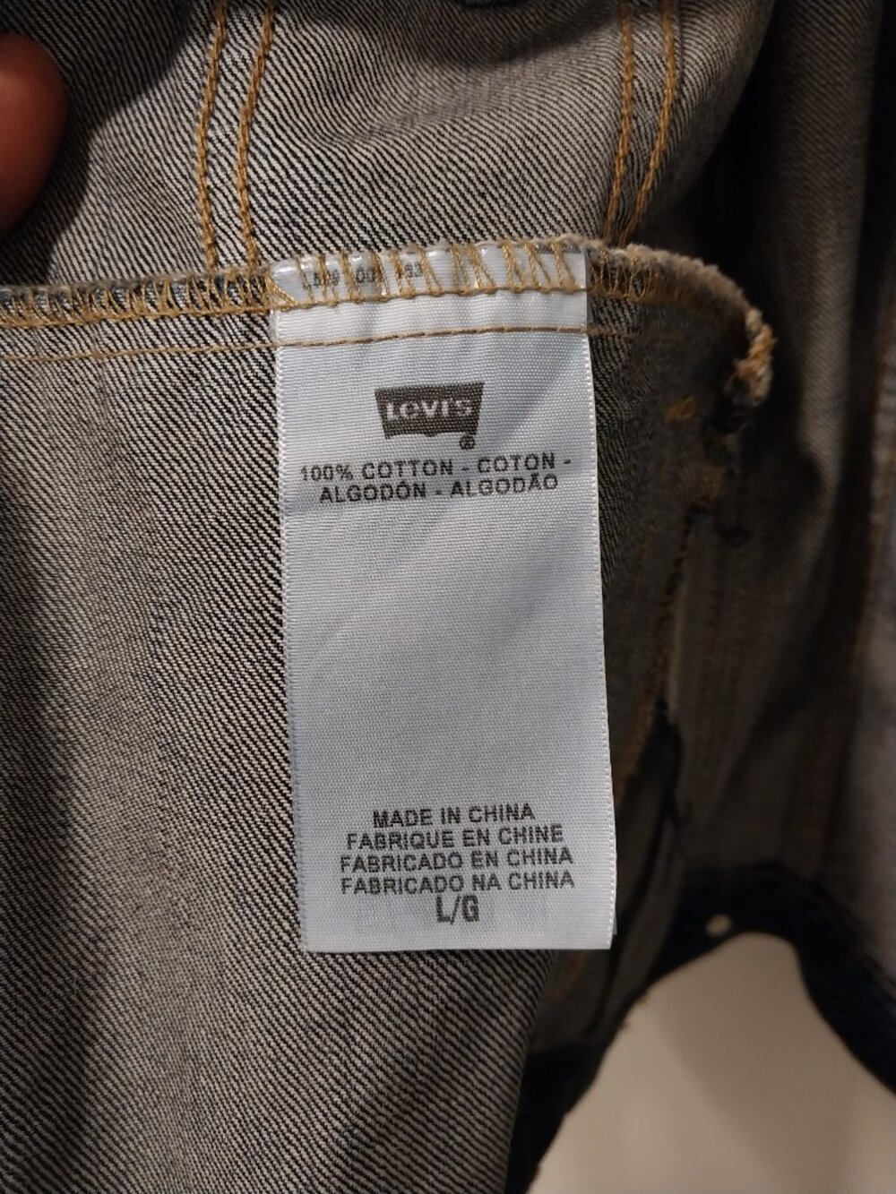 Levi's Strauss Vintage Distressed Jean Jacket - Picture 7 of 12
